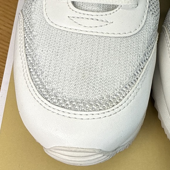 Michael Kors Women's Sneakers Size 8M Signature Logo Silver/white - Picture 7 of 12